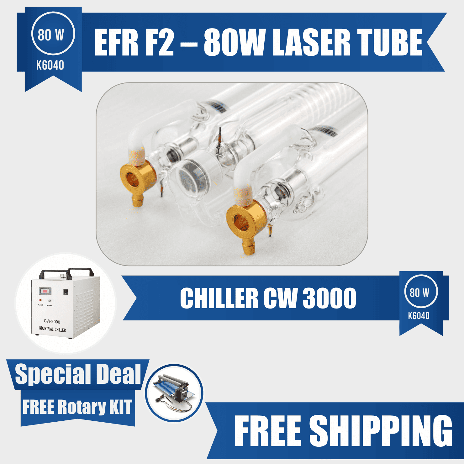 laser engraver 80w efr tub