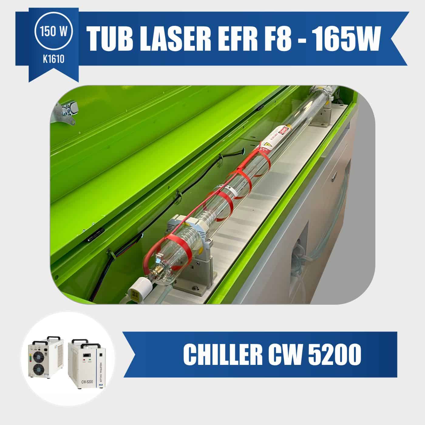 tub laser 150w efr f8