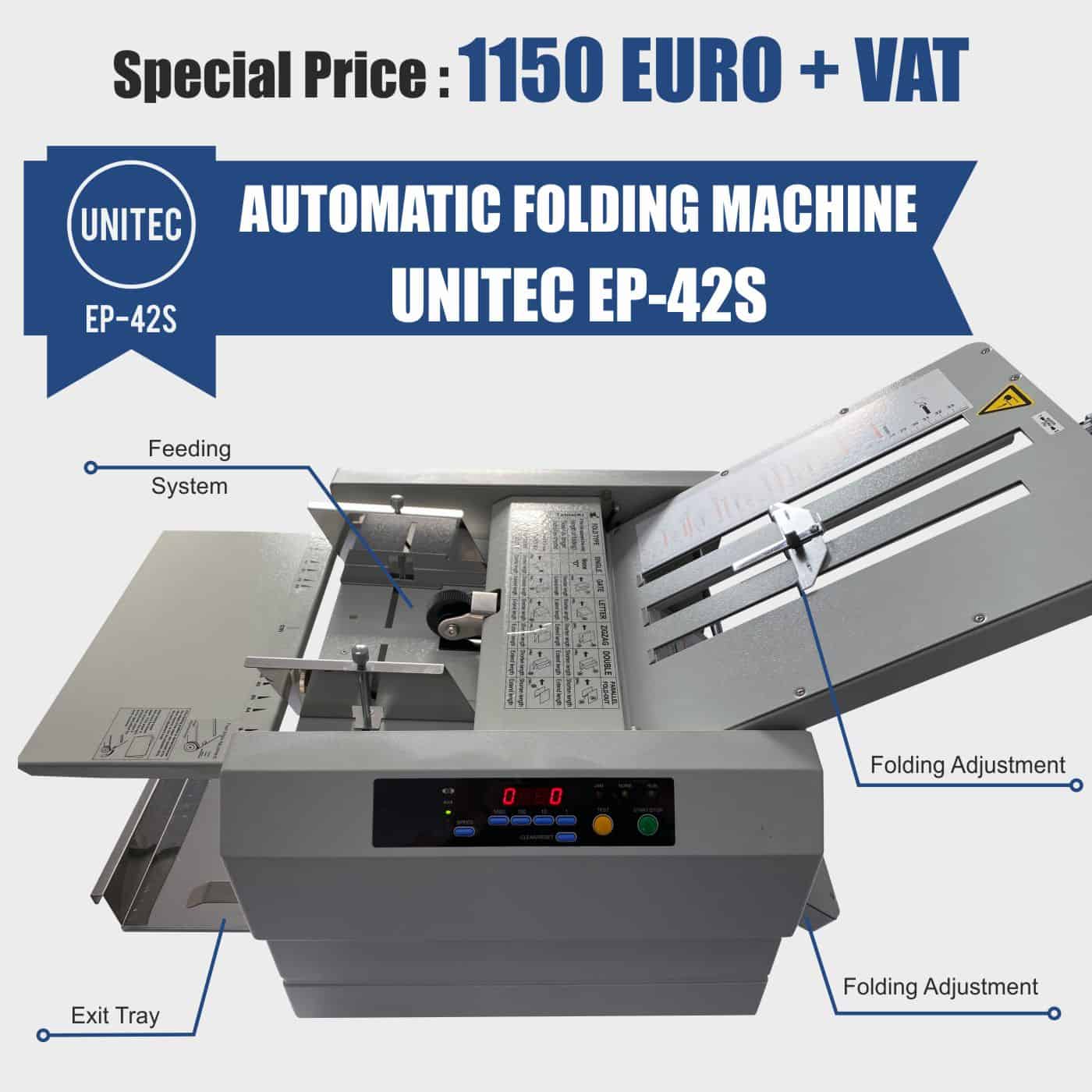 UNITEC EP-42S AUTOMATIC FOLDING MACHINE