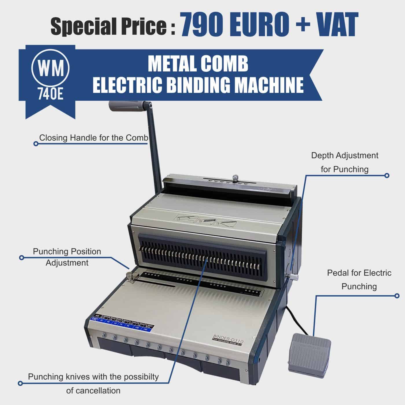 wm740-e electric binding machine