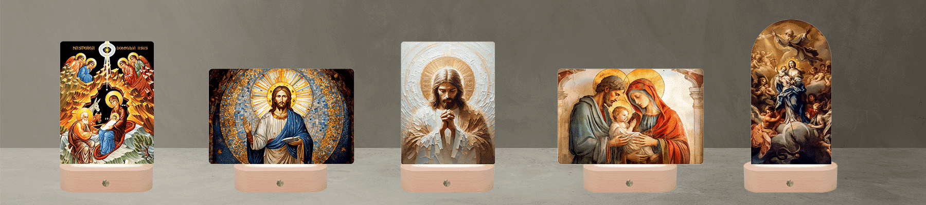 Lampa Led 3d tablou religios icoana