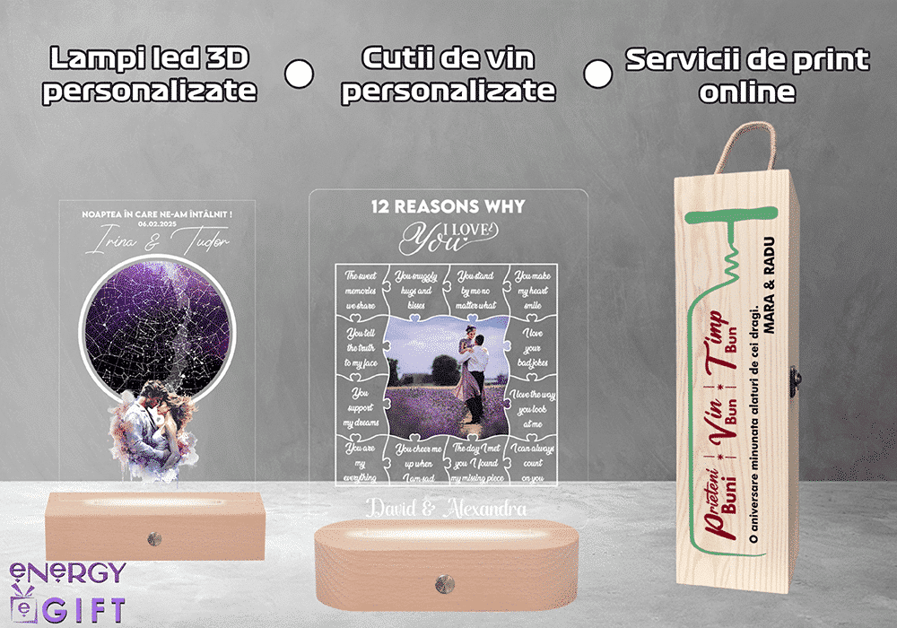 lampa led 3d personalizata